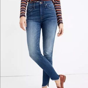 10" High-Rise Skinny Jean Cutout Tulip Hem Edition